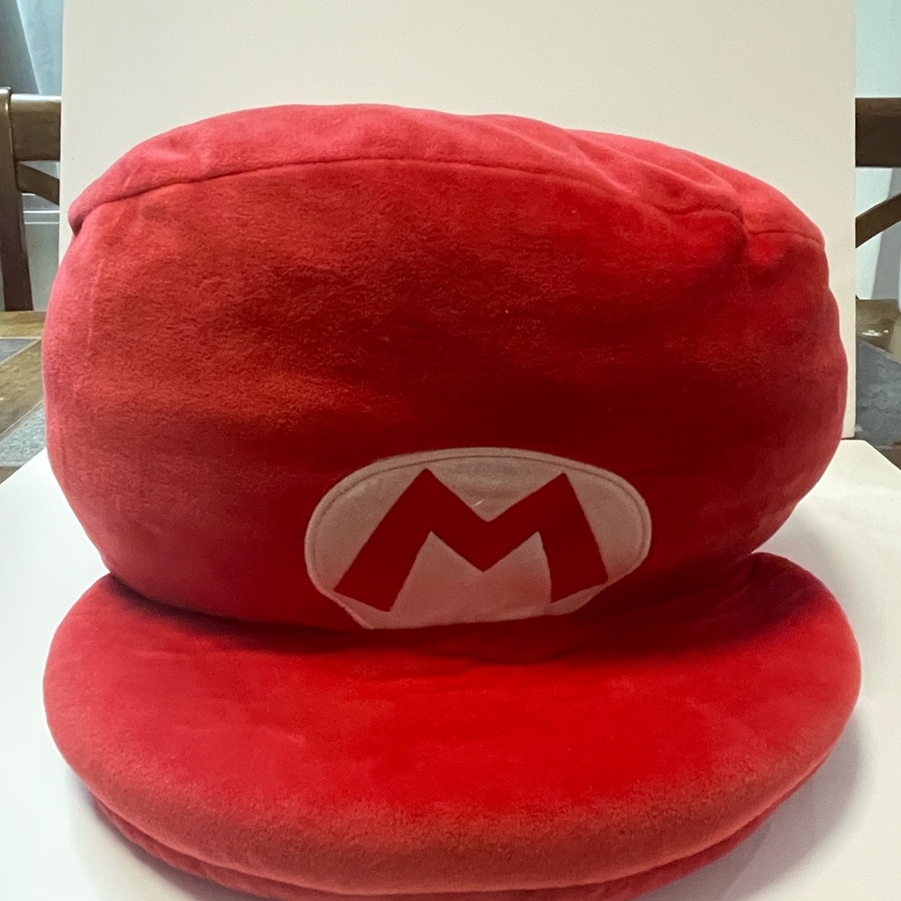 Super Mario Club Mocchi Large Red Hat Soft Stuffed Plush
